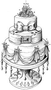 Pin By Dipsy On Cumple Cake Sketch Cake Drawing Cake Illustration