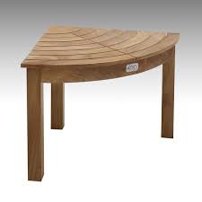 Banc De Douche En Coin En Teck Massif Aaa D Indonesie Dimensions 17 3 4 X 21 5 X 21 5 Prix Sur Demande Decor Furniture Home Decor