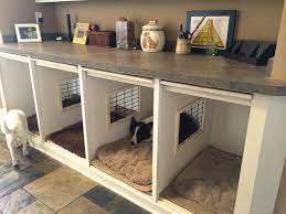 I love the idea of incorporating a dog crate into a laundry room design! Img 2097 Dog Bedroom Dog Houses Puppy Room
