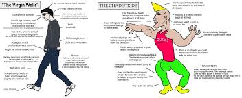 Virgin Vs Chad Walk Memes Chad Hair In The Wind