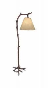Tree Bark Floor Lamp Interior Light Fixtures Mountain Decor Wood Light