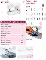Mesin jahit brother gs2700 / portable mesin yang sangat cocok untuk pemula sampai profesional, memiliki jenis jahitan yang. Lsn Mesin Jahit Package Murni Brother Lx27nt Sewing Machine With Accessories Set Online Shop
