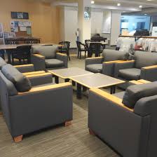 Have You Sat In The Newly Reupholstered Chairs In The Library St Floor Near Thedesk Great Place For Small Group Discussion Or Play Library Home Home Decor