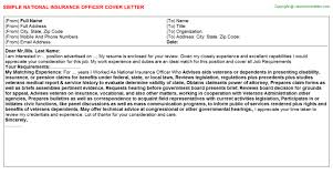 1 tips for writing a medical officer cover letter. National Insurance Officer Cover Letters