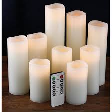 Flameless Candles Led Candles Set Of 9 H 4 5 6 7 8 9 Xd 2 2 Ivory Real Wax Battery Candles With Remote Timer By Batteries Not Included Walmart Com Walmart Com