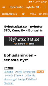 Bohusläningen rapporterar nyheter från uddevalla, munkedal, lysekil och sotenäs på bohuslaningen.se. Nyhetscitat Nyheter Sto Och Kungalv For Android Apk Download