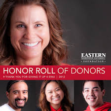 2012 EWU Honor Roll of Donors by Eastern Washington University