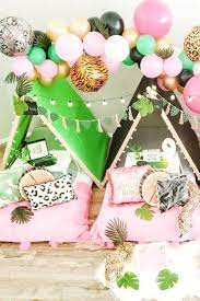 Safari Birthday Party Ideas Photo 2 Of 9 Sleepover Birthday Parties Safari Birthday Party Wild Birthday Party