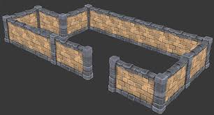 Modular Stone Wall 3d Model Stone Walls Interior Stone Wall Exterior Stone