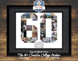 Featuring six rings for six decades, this gift is sure to look great on anyone. 60th Birthday Gifts For Women 60th Birthday Gift For Men 60th Etsy Birthday Photo Collage Birthday Collage Birthday Poster