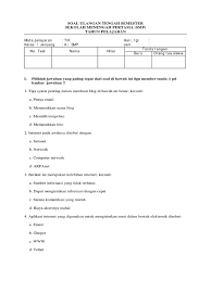 Soal uts matematika kelas 3 semester 2 aerolasopa from. Soal Essay Mid Semester Tik Kelas 9 Jawabanku Id