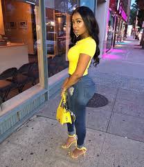 Attractive Black And Yellow Outfits For Ladies Yellow Gang Sunnydelight Fashion Pretty Black Girls Outfits