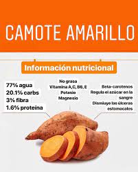 Camote Propiedades Del Camote Camote Nutricional