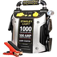 Battery Jump Starter Air Compressor Peak Portable Car Charger Booster Stanley Stanley Car Battery Charger Battery Clamp Charging Car