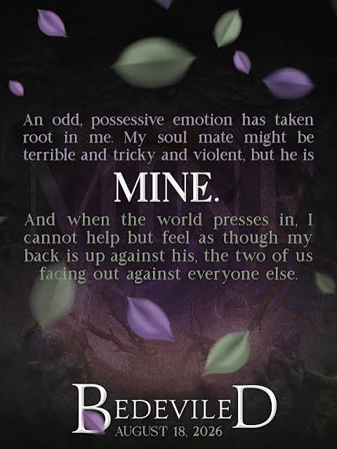 It's Memnon and Selene against the world, especially in Bedeviled. But  they'll have a 🪽special🪽 (reluctant) ally to help them. Only 8 days until  the release of the last book in the
