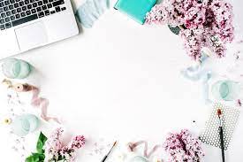 Workspace With Laptop And Diary Pink Laptop Background Design Wallpaper Powerpoint