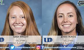 Dubuque's Wright and Runde Named A-R-C Volleyball Players of the Week