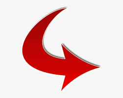 Red Arrow Curved Downright - Pearltrees PNG Image | Transparent ...
