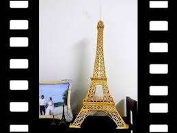 Easier Way To Make 3d Eiffel Tower With Skewer Sticks Diy Eiffel Tower Craft Tower Models Eiffel Tower