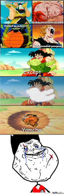 He is first introduced as a desert bandit and an antagonist of son goku in chapter #7 yamcha and pu'ar (ヤムチャとプーアル, yamucha to pūaru). Yamcha Memes