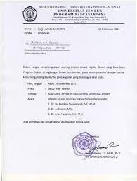Text of contoh surat undangan seminar.docx. Undangan Sharing Session Untuk Mahasiswa Doktor Universitas Jember Pascasarjana Universitas Jember