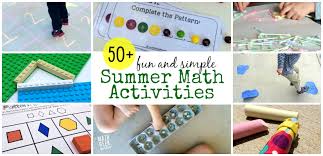 Number activities for preschoolers don't have to be boring and just worksheets, make them fun so your preschooler will love math! Fun And Simple Summer Math Activities