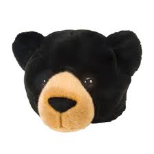 Black Bear Stuffed Animal Realistic Black Bear Plush Animal Hat By Wild Republic At Stuffed Safari Bear Stuffed Animal Animal Hats Bear Plush