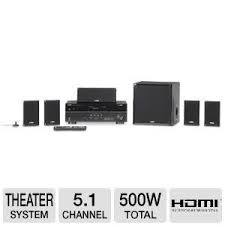 Yamaha 5 1 Channel Surround Sound Home Theater System Yamaha 5 1 Channel 500 Watt Receiver 5 Speakers Plus Powerful Home Theater System System Surround Sound