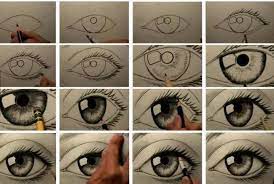 Here's a simple way to place the features accurately when drawing a head. How To Draw An Eye Step By Step Eye Drawing Realistic Eye Eye Art