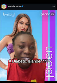 Jayden Love Island Insulin Pump