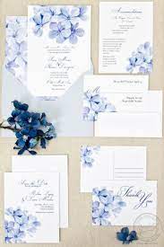 This Watercolor Plumbago Floral Wedding Invitation Is So Sweet Fully Cus Hydrangea Wedding Invitations Handmade Wedding Invitations Floral Wedding Invitations