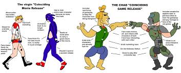 Movies Vs Games Virgin Vs Chad Know Your Meme
