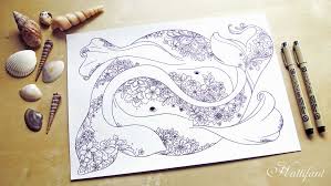 Parents may receive compensation when you click through and purchase from links contained on this website. Ocean Adult Colouring Page Hattifant