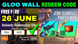 How to get free weekly membership in free fire without redeem code garena free fire. Gloo Wall Redeem Code Free Fire 26 June Redeem Code Free Fire Today For India Youtube