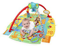 Playtime is all around with engaging toys, crinkle fabrics, rattles, tunes and more. Baby Mat With Toys Above Connectintl Com