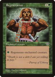 You touch a creature and stimulate its natural healing ability. Regeneration Mirage Mir 236 Scryfall Magic The Gathering Search
