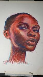 Reactivating dormant neural pathways. Reconnecting with you., #oilpastel  #portraitstudy #cobwebs