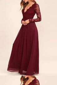 Suitable Burgundy Bridesmaid Dress Lace Red Bridesmaid Dress Bridesmaid Dress Cheap Custom Made Bridesmaid Dress Prom Dresses Long With Sleeves Prom Dresses With Sleeves Simple Prom Dress