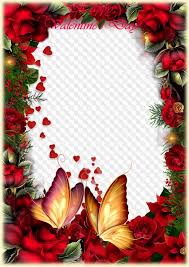 Seeking for free valentines day png images? Happy Valentines Day Photo Frame Transparent Png Frame Psd Layered Photo Frame Template Download