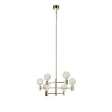 Rosace multiple pour suspension leroy merlin. Suspension Design Capital Laiton Laiton 6 X 60 W Lustre Spoutnik Luminaire Design Lampe De Plafond