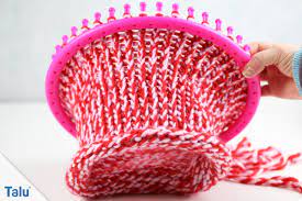 Jetzt gibt es ja die 2ausführungen in versch. Stricken Mit Strickrahmen Anleitung Fur Einen Loop Schal Talu De