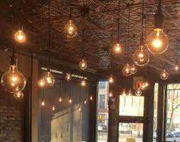Industrial Lighting Restaurant Swag Chandelier 14 Pendant Etsy Swag Chandelier Hanging Pendant Lights Industrial Pendant Lamps