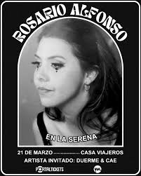 ROSARIO ALFONSO EN LA SERENA • Nos visita @rosarioalfonsocanta en su mini  gira por Chile, donde estará junto a @duermeycae en  @dondelanegra_casaviajeros este viernes 21 de marzo. Los esperamos a todos