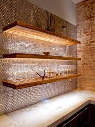 A glass tile backsplash in your kitchen or bathroom announces itself with shimmering light and rich colors. 15 Creative Kitchen Backsplash Ideas Hgtv