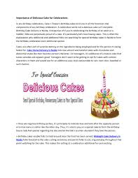 Birthday speech from the celebrant:. Ppt Importance Of Delicious Cake For Celebrations Powerpoint Presentation Id 7380533