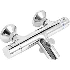 Bathroom bath kitchen mixer water tap chrome plated faucet wall mounted. Stroma Thermostatic Bath Shower Mixer Tap