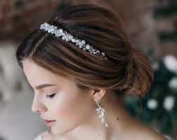 Bridal Hair Accessories Bridal Headpiece Wedding Hair Etsy Bridal Hair Bands Wedding Hair Head Piece Bridal Hair Accessories