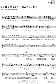 The story of bohemian rhapsody—or bo rhap, as it is known by queen fans—began in 1968, when freddie mercury was a student at london's ealing art college. Bohemian Rhapsody Querflote Queen Queen Popmusik Ab 1980