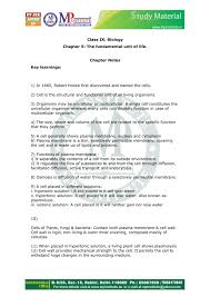Plant cell explanation class 9. Class Ix Biology Chapter 5 The Fundamental Unit Of Life Chapter