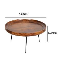Transform your sitting area elegantly with the selection of this amazing the urban port light brown mango wood coffee table in round shape. Union Rustic Streeter Round Mango Wood Coffee Table Reviews Wayfair